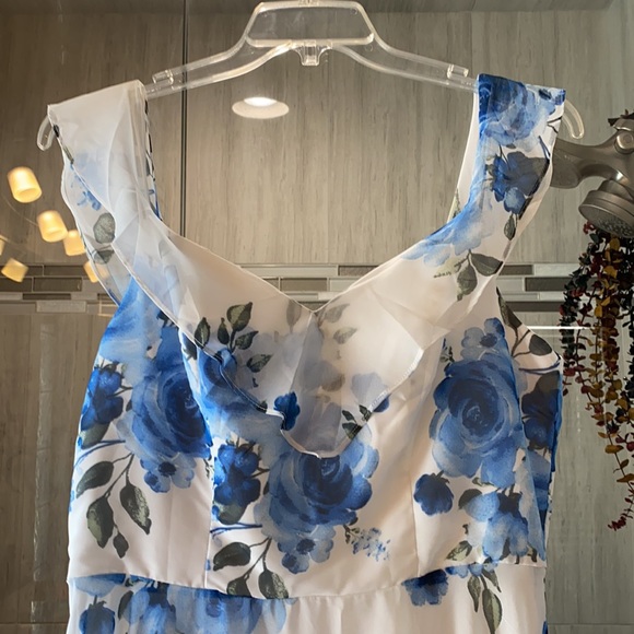 Floral Maxi Dress by JJ’s House EUC sz 12 - Picture 9 of 10